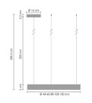 Pendant lamps circles - Step into Design CIRCLE 80 LED pendant lamp black 80cm (ST-8848-80 black) - product 7