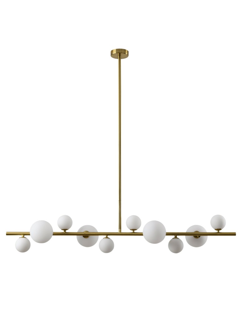 Pendant lamps - Step into Design Hanging MILKY DROP Gold 120cm. - product kolory-swiatla.pl 1