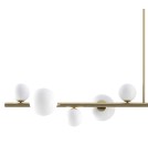 Pendant lamps - Step into Design Hanging MILKY DROP Gold 120cm. - product 3