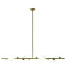 Pendant lamps - Step into Design Hanging MILKY DROP Gold 120cm. - product 4