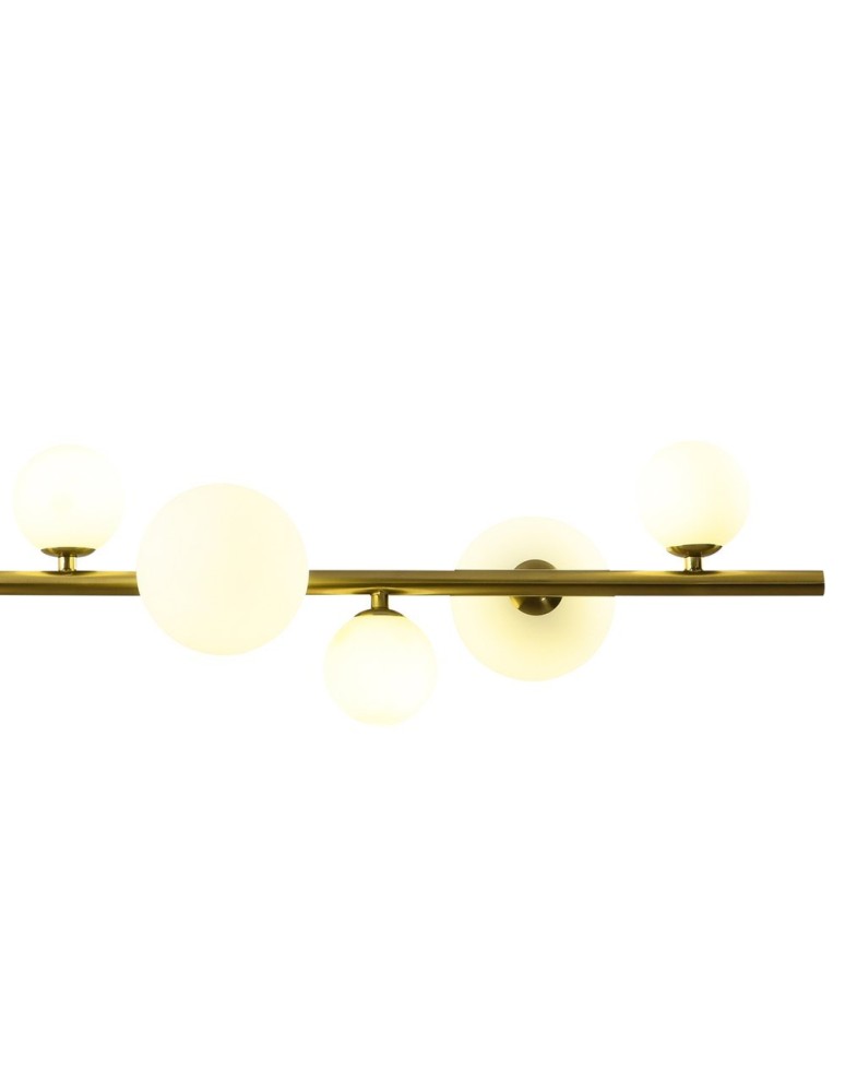 Pendant lamps - Step into Design Hanging MILKY DROP Gold 120cm. - product kolory-swiatla.pl 5