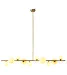 Pendant lamps - Step into Design Hanging MILKY DROP Gold 120cm. - product 6