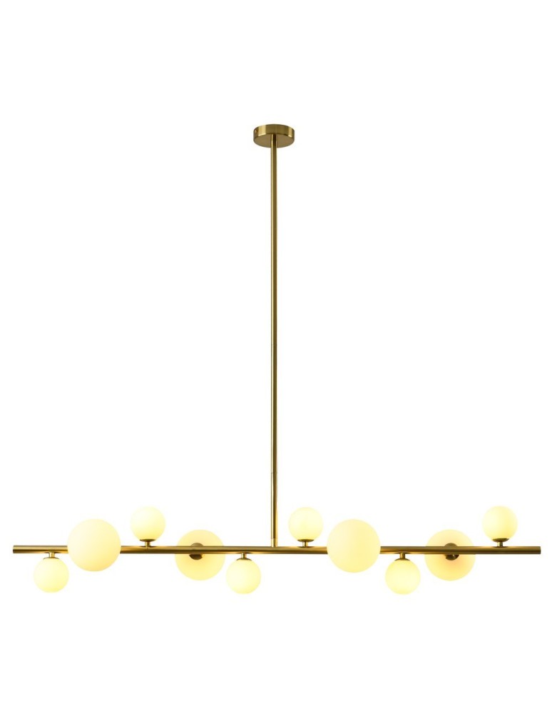 Pendant lamps - Step into Design Hanging MILKY DROP Gold 120cm. - product kolory-swiatla.pl 6