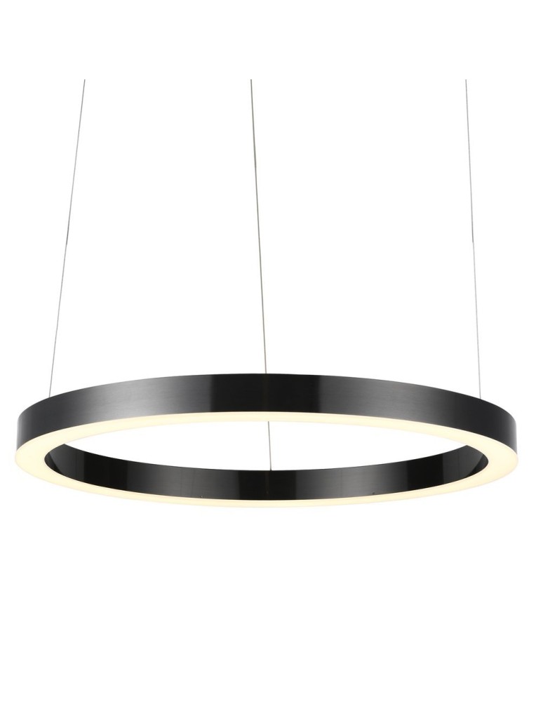 Pendant lamps circles - Step into Design CIRCLE 100 LED pendant lamp black 100cm (ST-8848-100 black) - product kolory-swiatla.pl 1