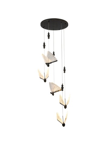 Step into Design LED Pendant Lamp BEE LAMP 5 Black 45cm.