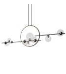 Pendant lamps - Step into Design Hanging ORION DOUBLE Black 145cm  - product 1