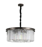 Glamour chandeliers - Step into Design Hanging SPARKLE ROUND Anthracite 60cm - product 1