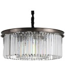 Glamour chandeliers - Step into Design Hanging SPARKLE ROUND Anthracite 60cm - product 2
