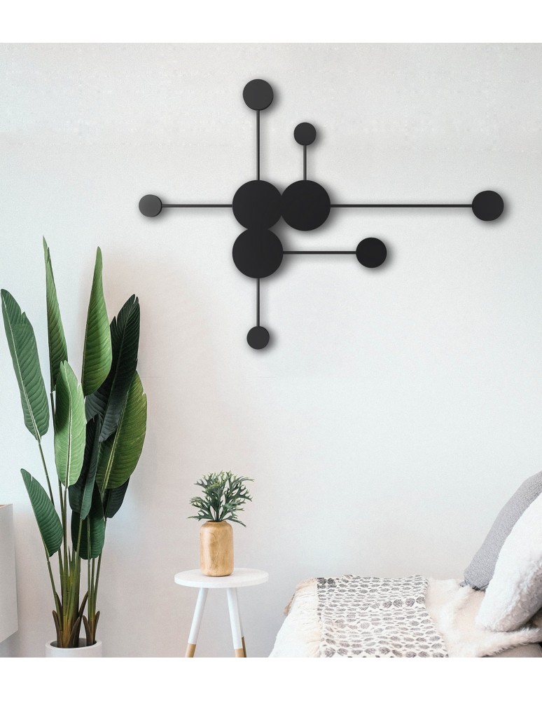 Designer wall lamps - Step into Design Wall CLEX - 6 LED Black 89cm - product kolory-swiatla.pl 3