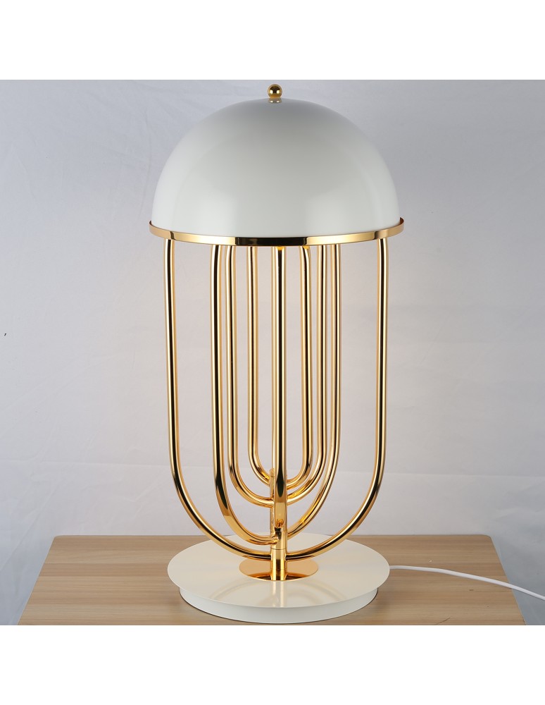 Designer table lamps - Step into Design Table DOLCE VITA White &amp; Gold - product kolory-swiatla.pl 1
