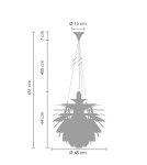 Pendant lamps - Step Into Design ARCHI White Hanging 48 cm ST-9021S White - product 3