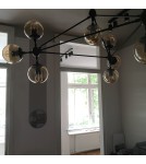 Pendant lamps - Step into Design ASTRIFERO-10 amber black 90cm pendant lamp (ST-9047-10 amber) - product 9