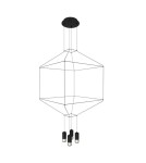 Designer pendant lamps - Step into Design LINEA-4 pendant lamp black 45 cm ST-5961-4 - product 1