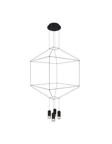 Step into Design LINEA-4 pendant lamp black 45 cm ST-5961-4