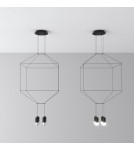 Designer pendant lamps - Step into Design LINEA-4 pendant lamp black 45 cm ST-5961-4 - product 2
