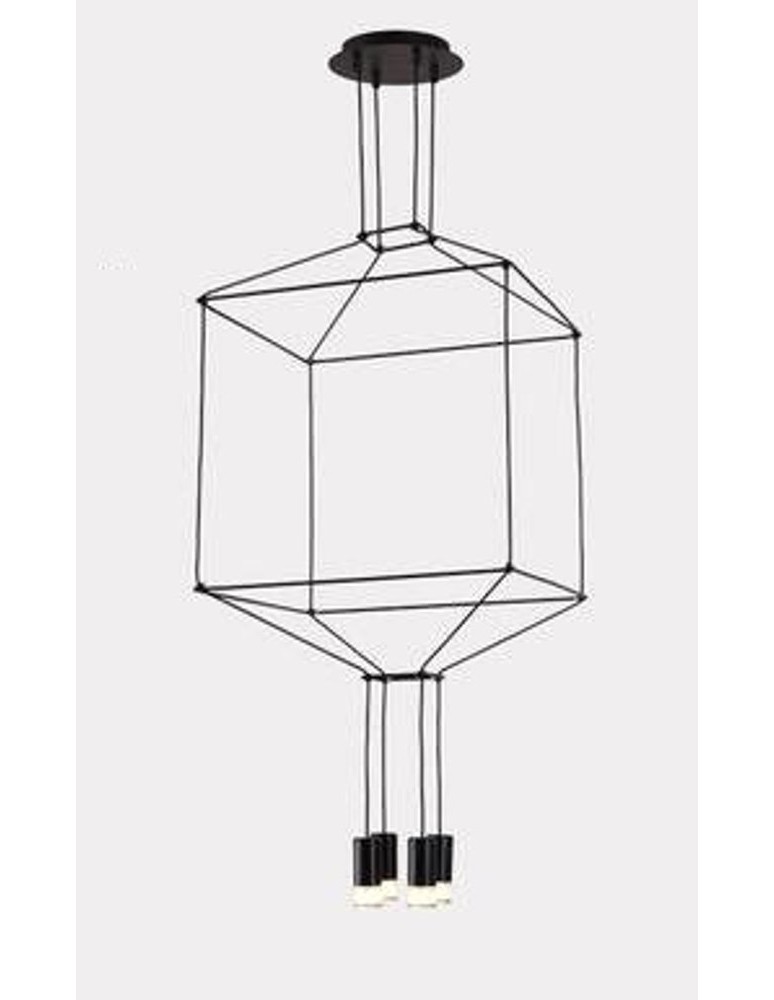 Designer pendant lamps - Step into Design LINEA-4 pendant lamp black 45 cm ST-5961-4 - product kolory-swiatla.pl 3