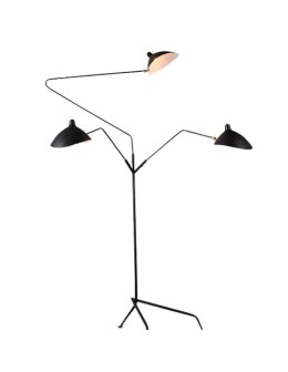 Step into Design Lampa stojąca CRANE-3F czarna 210 cm F8703