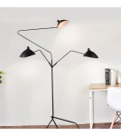 Loft floor lamps - industrial - Step into Design CRANE-3F standing lamp black 210 cm F8703 - product 2