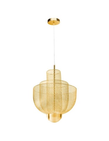 Step into Design Lampa wisząca MESH GOLD LED złota 60cm (MD-7026 - 600 GOLD/ ST-1635M)