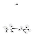Pendant lamps - Step into Design MODERN ORCHID-9 pendant lamp transparent black 150 cm ST-1232-9 TRANSPARENT - product 1