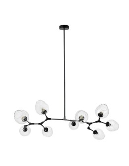 Step into Design MODERN ORCHID-9 pendant lamp transparent black 150 cm ST-1232-9 TRANSPARENT
