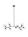 Step into Design Lampa Wisząca MODERN ORCHID-9 transparentno czarna 150 cm ST-1232-9 TRANSPARENT
