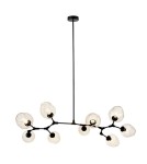 Pendant lamps - Step into Design MODERN ORCHID-9 pendant lamp transparent black 150 cm ST-1232-9 TRANSPARENT - product 2