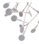 Designer pendant lamps - Step into Design Hanging CHIC BOTANIC-80 LED Copper 80cm - product 2