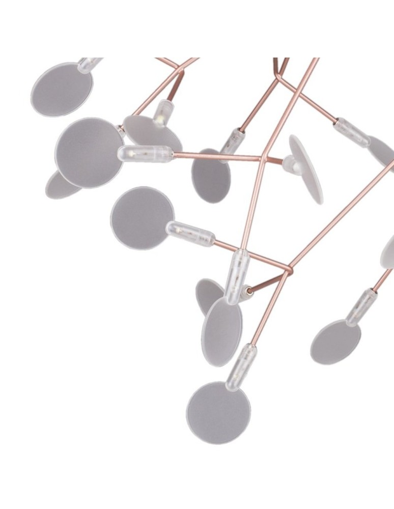 Designer pendant lamps - Step into Design Hanging CHIC BOTANIC-80 LED Copper 80cm - product kolory-swiatla.pl 2
