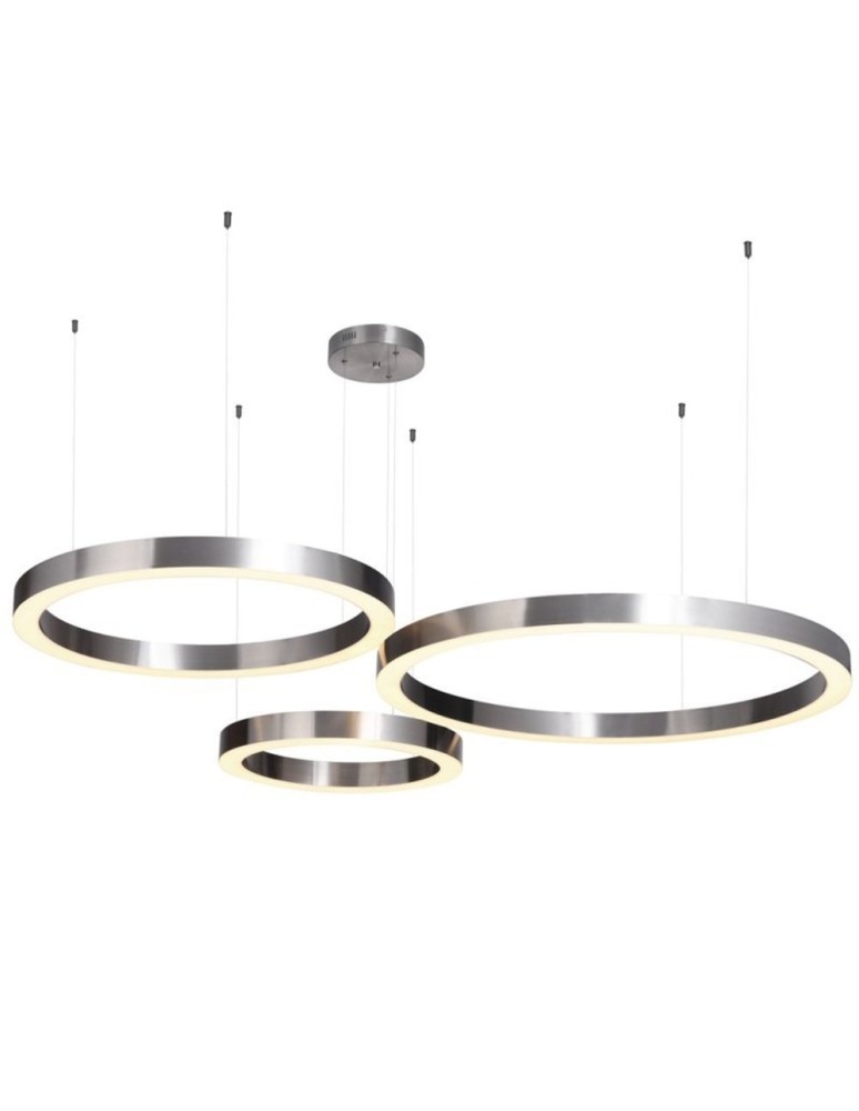Pendant lamps circles - Step into Design Pendant CIRCLE 100cm LED Brushed Nickel - product kolory-swiatla.pl 9