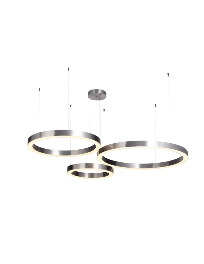 Pendant lamps circles - Step into Design Pendant CIRCLE 100cm LED Brushed Nickel - product kolory-swiatla.pl 11