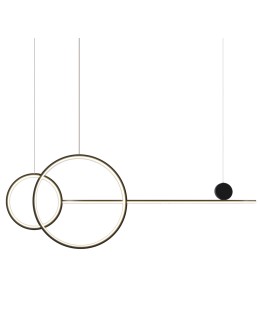 Step into Design Pendent led lamp NEW AGE Czarny 120cm