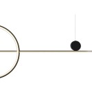 LED pendant lamps - Step into Design LED Pendant Lamp NEW AGE Black 120cm. - product 2