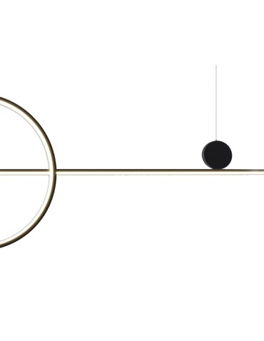 Step into Design LED Pendant Lamp NEW AGE Black 120cm. - product 2