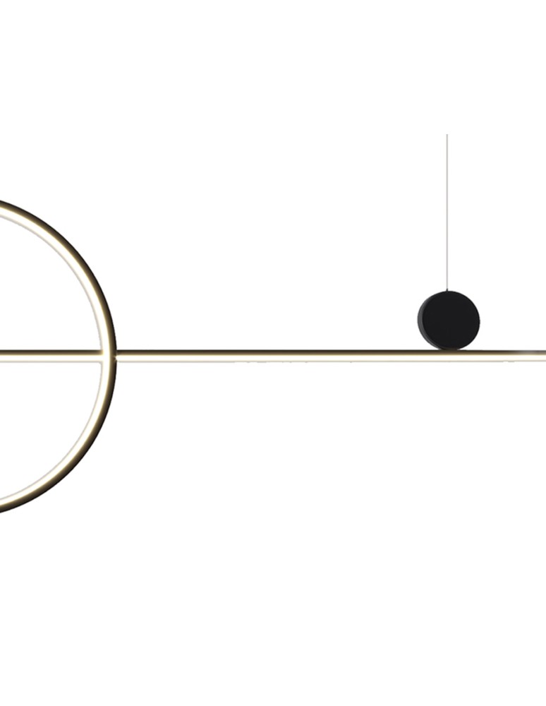 LED pendant lamps - Step into Design LED Pendant Lamp NEW AGE Black 120cm. - product kolory-swiatla.pl 2