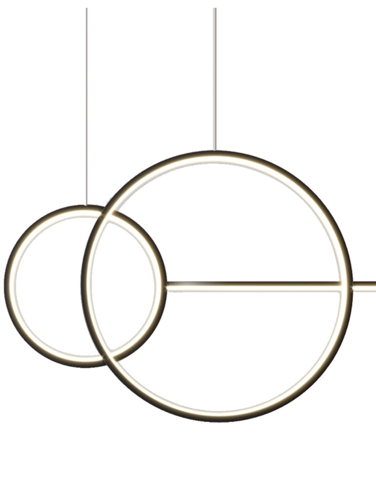 LED pendant lamps - Step into Design LED Pendant Lamp NEW AGE Black 120cm. - product kolory-swiatla.pl 3