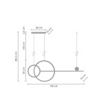 LED pendant lamps - Step into Design LED Pendant Lamp NEW AGE Black 120cm. - product 9