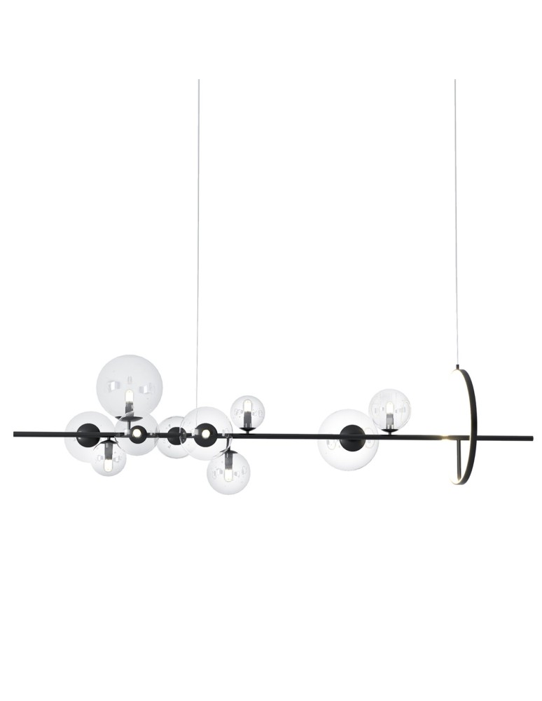 Pendant lamps - Step into Design Hanging ORION LONG-120 Black 120cm  - product kolory-swiatla.pl 1