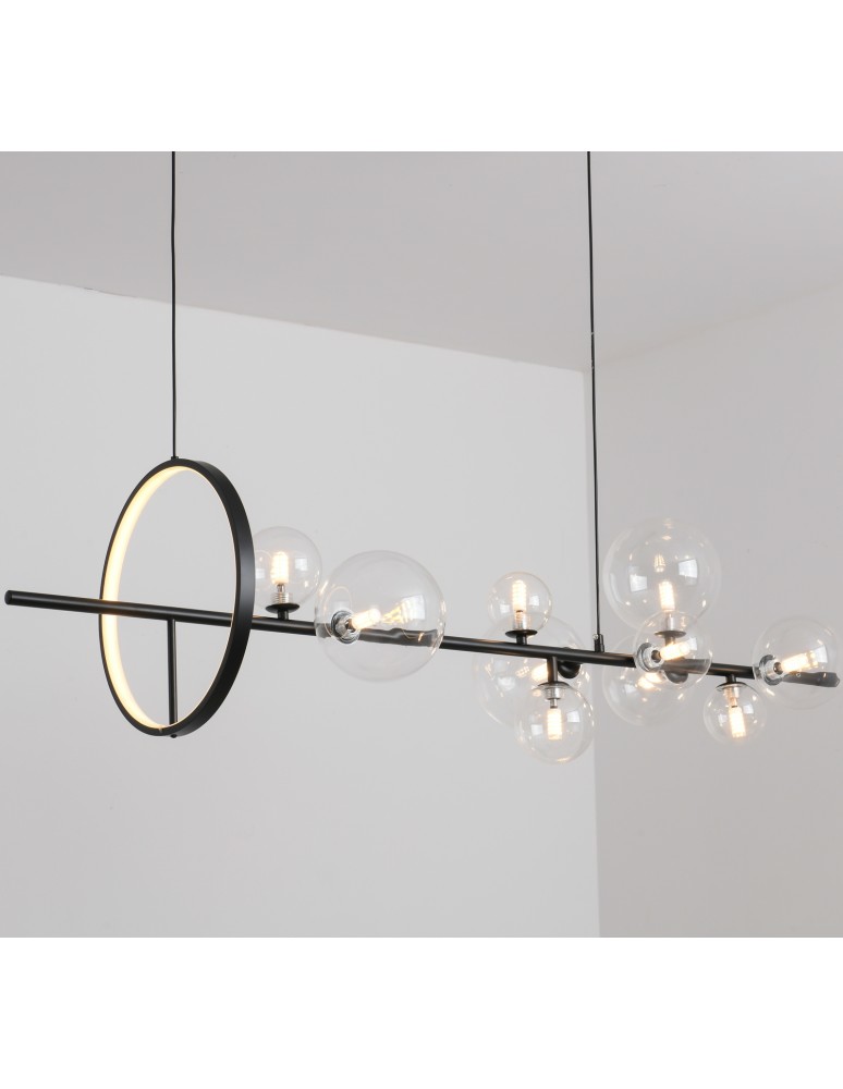 Pendant lamps - Step into Design Hanging ORION LONG-120 Black 120cm  - product kolory-swiatla.pl 4