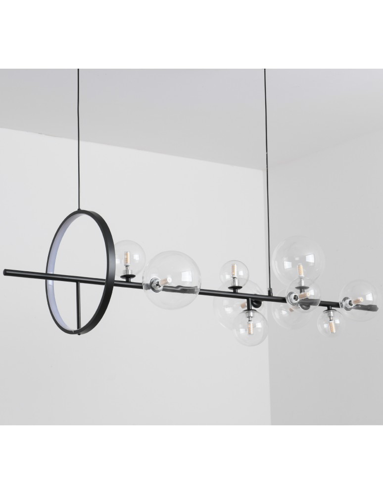 Pendant lamps - Step into Design Hanging ORION LONG-120 Black 120cm  - product kolory-swiatla.pl 5
