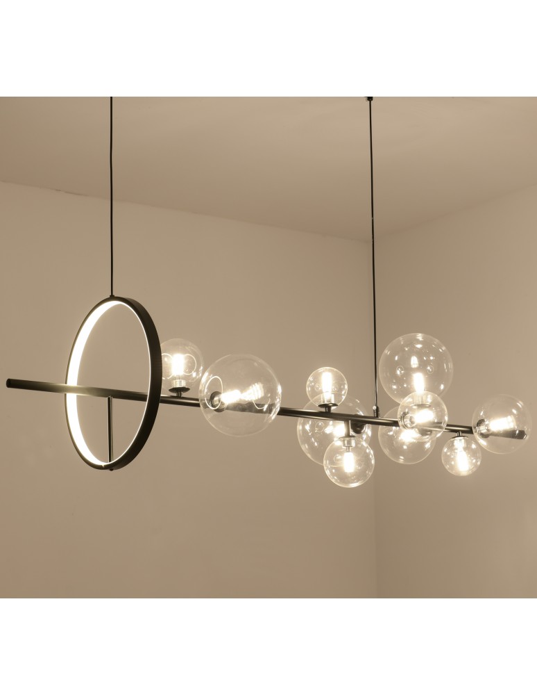 Pendant lamps - Step into Design Hanging ORION LONG-120 Black 120cm  - product kolory-swiatla.pl 6