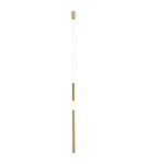Designer pendant lamps - Step into Design Hanging O-LINE LED 93cm Brass - product 1