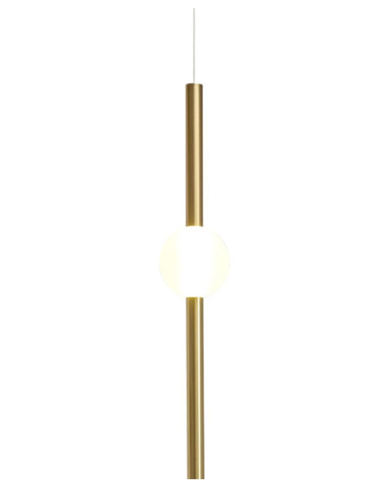 Designer pendant lamps - Step into Design Hanging O-LINE LED 93cm Brass - product kolory-swiatla.pl 4
