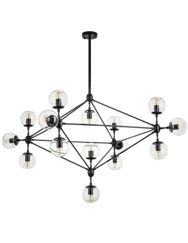 Step into Design ASTRIFERO-15 transparent black 110cm pendant lamp (ST-9047-15 transparent)