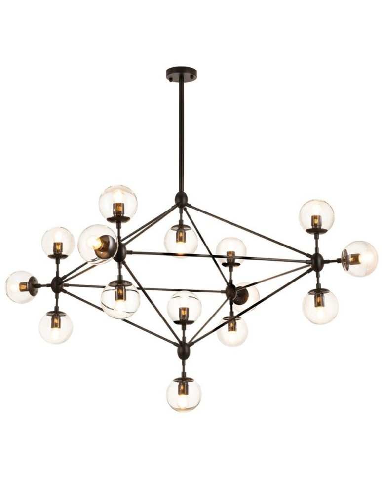 Pendant lamps - Step into Design ASTRIFERO-15 transparent black 110cm pendant lamp (ST-9047-15 transparent) - product kolory-swiatla.pl 2