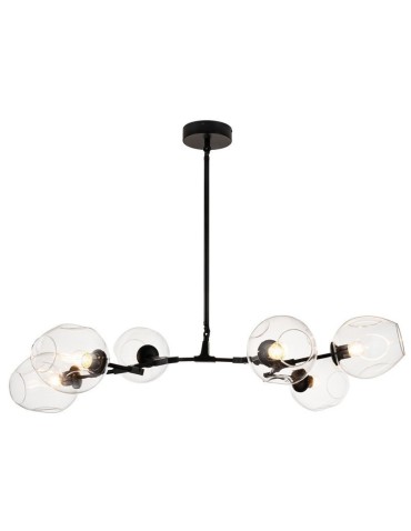 Step into Design MODERN ORCHID-6 transparent black 130cm pendant lamp (ST-1232-6 TRANSPARENT)