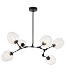 Pendant lamps - Step into Design MODERN ORCHID-6 transparent black 130cm pendant lamp (ST-1232-6 TRANSPARENT) - product 2