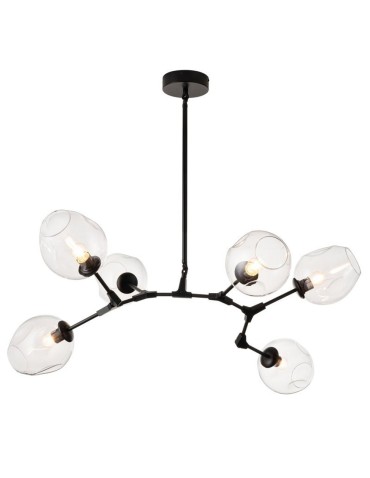 Step into Design Lampa wisząca MODERN ORCHID-6 transparentno czarna 130cm (ST-1232-6 TRANSPARENT) - produkt 2