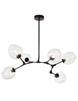 Step into Design MODERN ORCHID-6 transparent black 130cm pendant lamp (ST-1232-6 TRANSPARENT) - product 2