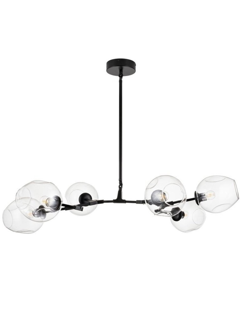 Pendant lamps - Step into Design MODERN ORCHID-6 transparent black 130cm pendant lamp (ST-1232-6 TRANSPARENT) - product kolory-swiatla.pl 4